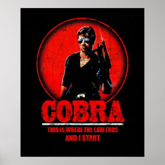Cobra Movie Retro Poster