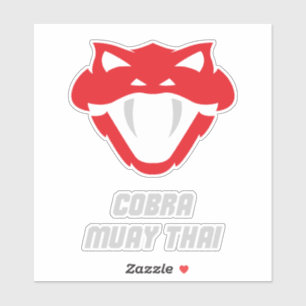 Cobra Muay Thai Vechtsporten Sticker