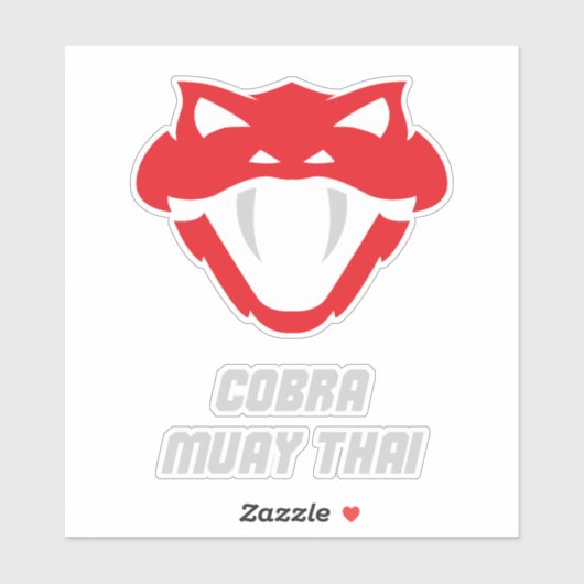 Cobra Muay Thai Vechtsporten Sticker (Vel)