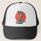 Cobra Open Kap, Slang Aanvallen Trucker Pet (Voorkant)