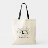 Cobra Pose Yoga Silhouette Tote Bag (Achterkant)