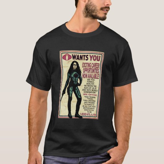 Cobra Recruiting poster met de barones G.I. T-shirt (Voorkant)