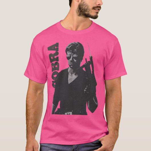 Cobra Retro Poster T-shirt (Voorkant)