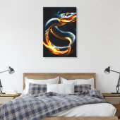 Cobra Slang Canvas Afdruk (Insitu (Slaapkamer))