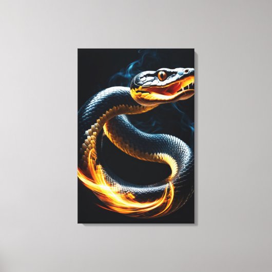 Cobra Slang Canvas Afdruk (Voorkant)