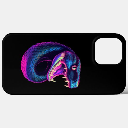 Cobra Slang in Vaporwave Esthetische Stijl Case-Mate iPhone Case (Achterkant (horizontaal))
