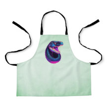 Cobra Slang in Vaporwave Esthetische Stijl