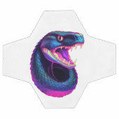 Cobra Slang in Vaporwave Esthetische Stijl Voetbal (Enkel)