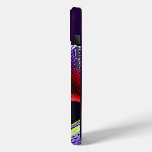 Cobra slang met levendige groene en paarse schubbe Case-Mate iPhone case (Achterkant / Links)