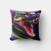 Cobra slang met levendige groene en paarse schubbe kussen (Voorkant)