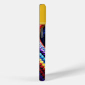 Cobra slang met levendige rode blauwe en gele scha Case-Mate iPhone case (Achterkant / Rechts)