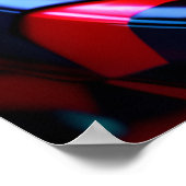 Cobra slang met lime groene lippen en roze oog bro poster (Hoek)