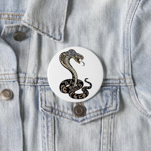 cobra-slangenknop ronde button 7,6 cm (In situ)