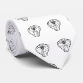 Cobra Snake Black Animal Venomous boa Stropdas (Opgerold)