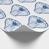 Cobra Snake Blue Animal python Venomous Cadeaupapier (Hoek)