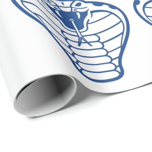 Cobra Snake Blue Animal python Venomous Cadeaupapier (Rol Hoek)