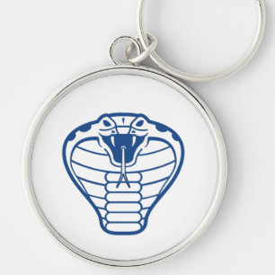 Cobra Snake Blue Venomous Boa animal Sleutelhanger