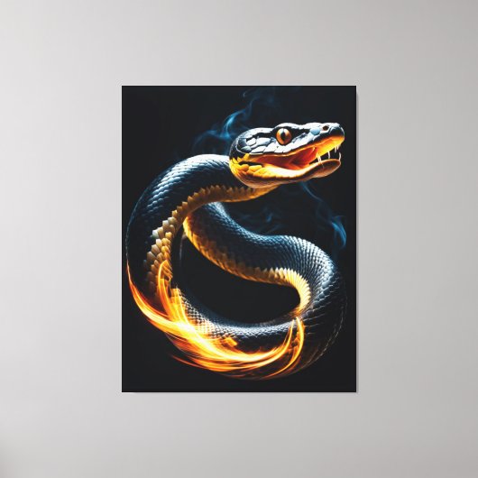 Cobra Snake Canvas Afdruk (Voorkant)