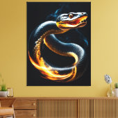 Cobra Snake Canvas Afdruk (Insitu (Woonkamer))