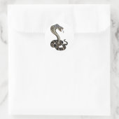 cobra snake classic round sticker (Tas)