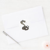 cobra snake classic round sticker (Envelop)