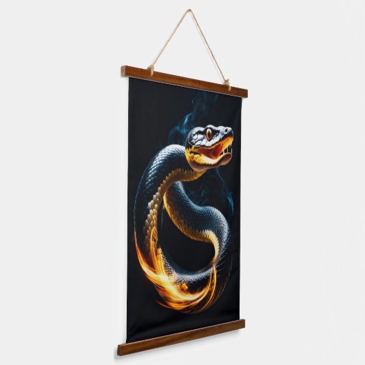 Cobra Snake Hangend Wandkleed (Gebogen)