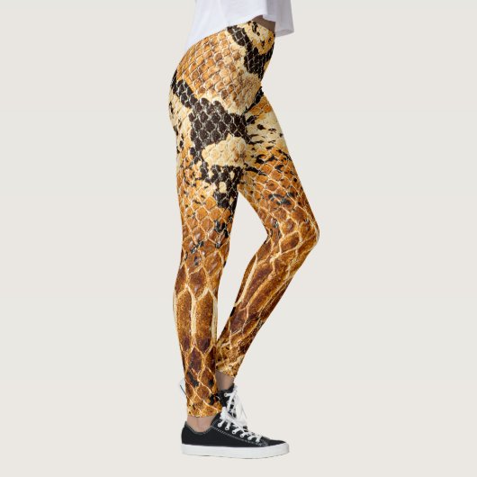 Cobra Snake Huid Gedrukte koel Sport Gym Vrouwen Leggings (Rechts)