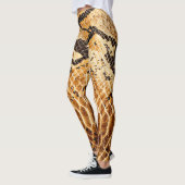 Cobra Snake Huid Gedrukte koel Sport Gym Vrouwen Leggings (Links)