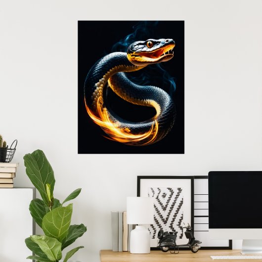 Cobra Snake Poster (Thuiskantoor)