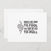 Cobra Snake Reptiel Snakers Dier Grappig Gift Idee Briefkaart (Voorkant / Achterkant)