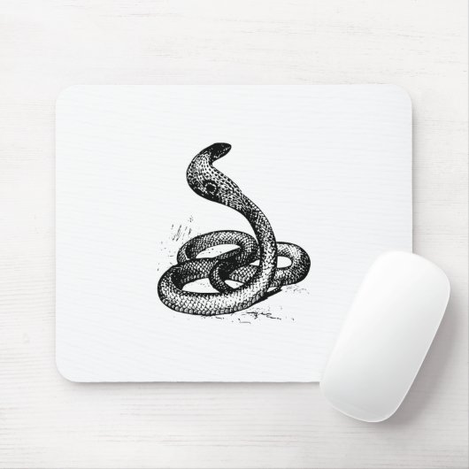 Cobra Snake Silhouette Muismat (Met muis)
