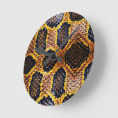 cobra snake skin pattern ronde klok (Hoek)