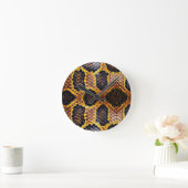 cobra snake skin pattern ronde klok (Huis)