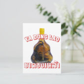 Cobra Snake Vs Scorpion Whiskey ... Yadong Lao Briefkaart (Staand voorkant)