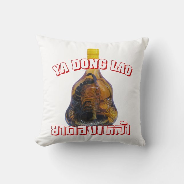 Cobra Snake Vs Scorpion Whiskey ... Yadong Lao Kussen (Voorkant)