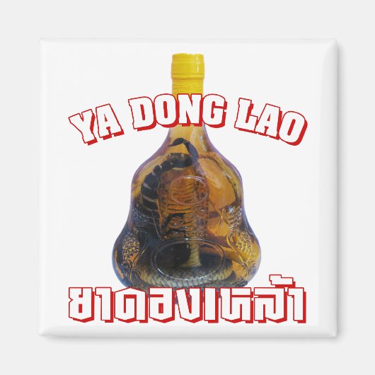 Cobra Snake Vs Scorpion Whiskey ... Yadong Lao Magneet (Voorkant)