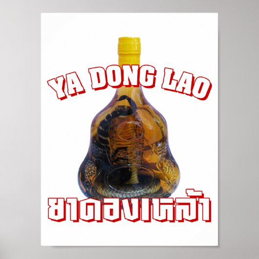 Cobra Snake Vs Scorpion Whiskey ... Yadong Lao Poster (Voorkant)