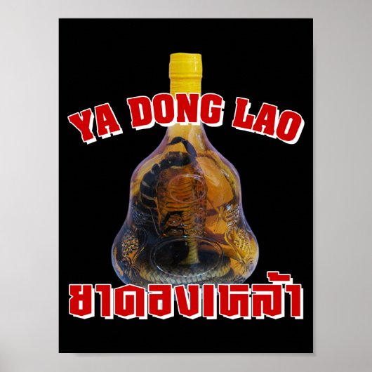 Cobra Snake Vs Scorpion Whiskey ... Yadong Lao Poster (Voorkant)