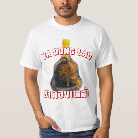 Cobra Snake Vs Scorpion Whiskey ... Yadong Lao T-shirt (Voorkant)