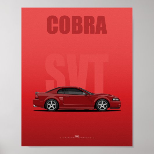 Cobra SVT Redfire Muscle Poster (Voorkant)
