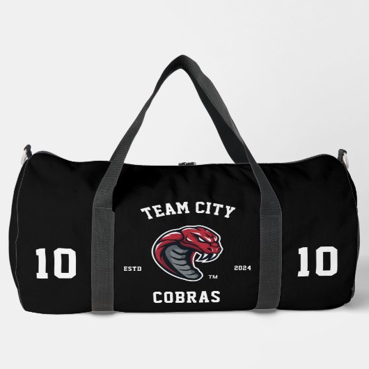 Cobras "Customizable" Sport Team Plunjezak (Voorkant)