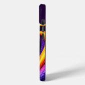 Cobraslang met levendige oranje en paarse schubben Case-Mate iPhone case (Achterkant / Links)