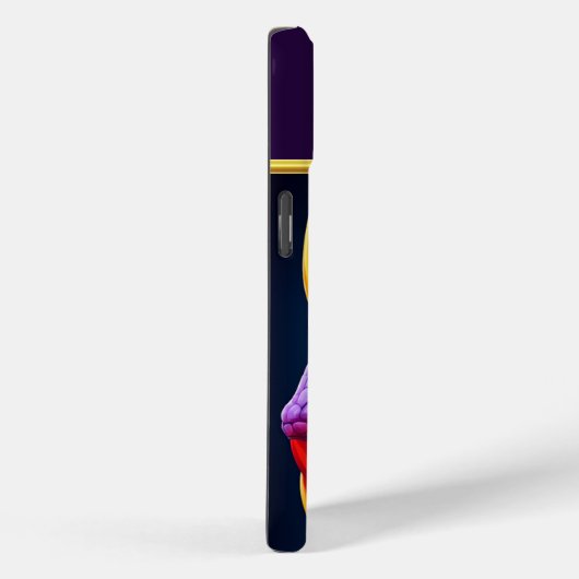 Cobraslang met levendige oranje en paarse schubben Case-Mate iPhone case (Achterkant / Rechts)