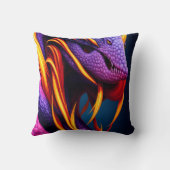 Cobraslang met levendige oranje en paarse schubben kussen (Achterkant)