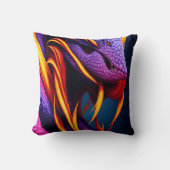 Cobraslang met levendige oranje en paarse schubben kussen (Voorkant)