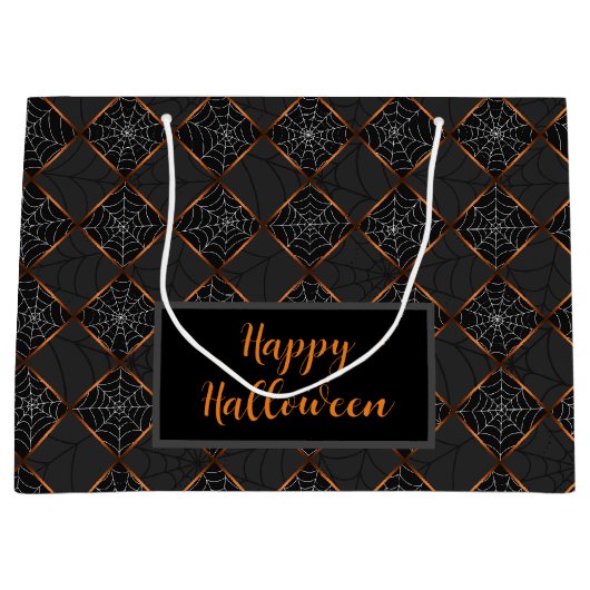 Cobweb Checkerboard Groot Cadeauzakje (Voorkant)