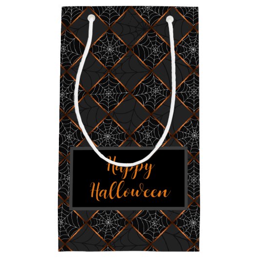 Cobweb Checkerboard Klein Cadeauzakje (Voorkant)