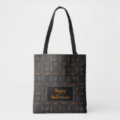Cobweb Checkerboard Tote Bag (Voorkant)