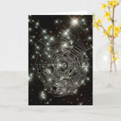 Cobweb Stars Card Kaart (Gele Bloem)