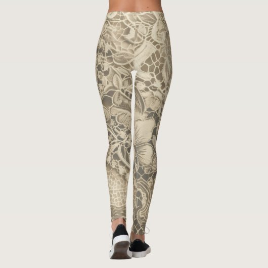 "Cobweb wit  kant" Leggings (Achterkant)